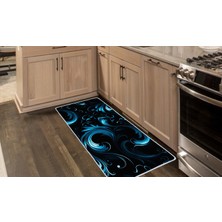 Colorix Carpet Kaymaz Taban Tezgah Önü Mutfak Paspası 75X150 cm No: 858