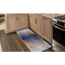 Colorix Carpet Kaymaz Taban Tezgah Önü Mutfak Paspası 75X150 cm No: 1306