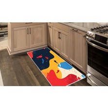 Colorix Carpet Kaymaz Taban Tezgah Önü Mutfak Paspası 75X150 cm No: 1236