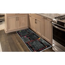 Colorix Carpet Kaymaz Taban Tezgah Önü Mutfak Paspası 75X150 cm No: 1259