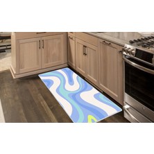 Colorix Carpet Kaymaz Taban Tezgah Önü Mutfak Paspası 75X150 cm No: 810