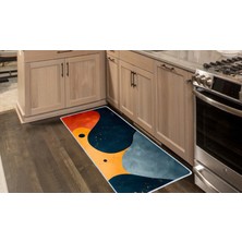 Colorix Carpet Kaymaz Taban Tezgah Önü Mutfak Paspası 75X150 cm No: 818