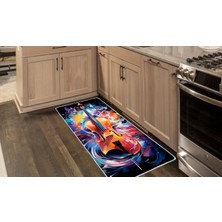 Colorix Carpet Kaymaz Taban Tezgah Önü Mutfak Paspası 75X150 cm No: 854