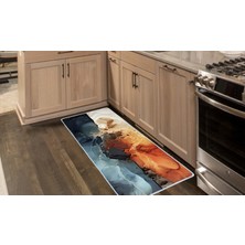 Colorix Carpet Kaymaz Taban Tezgah Önü Mutfak Paspası 75X150 cm No: 864