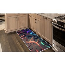 Colorix Carpet Kaymaz Taban Tezgah Önü Mutfak Paspası 75X150 cm No: 979