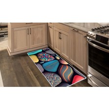 Colorix Carpet Kaymaz Taban Tezgah Önü Mutfak Paspası 75X150 cm No: 1069