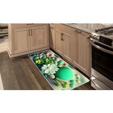 Colorix Carpet Kaymaz Taban Tezgah Önü Mutfak Paspası 75X150 cm No: 1078