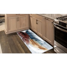 Colorix Carpet Kaymaz Taban Tezgah Önü Mutfak Paspası 75X150 cm No: 1094