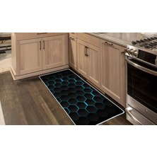 Colorix Carpet Kaymaz Taban Tezgah Önü Mutfak Paspası 75X150 cm No: 1496