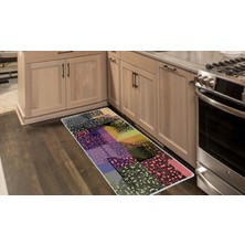 Colorix Carpet Kaymaz Taban Tezgah Önü Mutfak Paspası 75X150 cm No: 1506