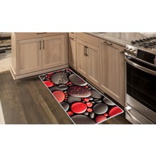 Colorix Carpet Kaymaz Taban Tezgah Önü Mutfak Paspası 75X150 cm No: 1063