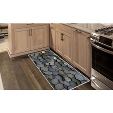 Colorix Carpet Kaymaz Taban Tezgah Önü Mutfak Paspası 75X150 cm No: 1265