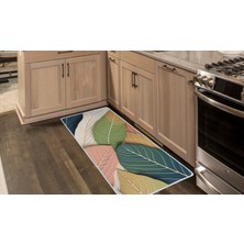 Colorix Carpet Kaymaz Taban Tezgah Önü Mutfak Paspası 75X150 cm No: 1038