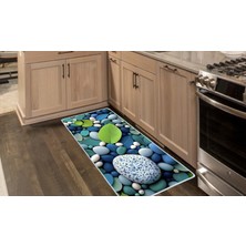 Colorix Carpet Kaymaz Taban Tezgah Önü Mutfak Paspası 75X150 cm No: 1072