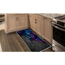 Colorix Carpet Kaymaz Taban Tezgah Önü Mutfak Paspası 75X150 cm No: 1512