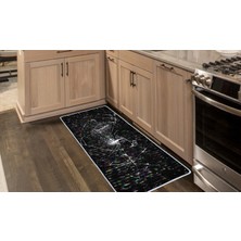 Colorix Carpet Kaymaz Taban Tezgah Önü Mutfak Paspası 75X150 cm No: 1383