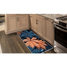 Colorix Carpet Kaymaz Taban Tezgah Önü Mutfak Paspası 75X150 cm No: 1033