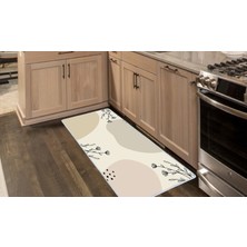 Colorix Carpet Kaymaz Taban Tezgah Önü Mutfak Paspası 75X150 cm No: 1235