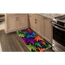 Colorix Carpet Kaymaz Taban Tezgah Önü Mutfak Paspası 75X150 cm No: 1330