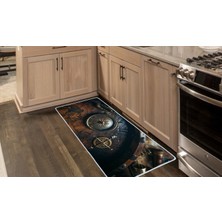 Colorix Carpet Kaymaz Taban Tezgah Önü Mutfak Paspası 75X150 cm No: 1380