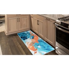 Colorix Carpet Kaymaz Taban Tezgah Önü Mutfak Paspası 75X150 cm No: 1010