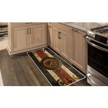 Colorix Carpet Kaymaz Taban Tezgah Önü Mutfak Paspası 75X150 cm No: 1436