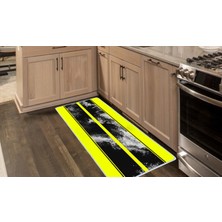 Colorix Carpet Kaymaz Taban Tezgah Önü Mutfak Paspası 75X150 cm No: 1455