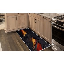 Colorix Carpet Kaymaz Taban Tezgah Önü Mutfak Paspası 75X150 cm No: 1518