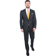 Cengiz Inler Sivri Yaka Çizgili Erkek Takım Elbise