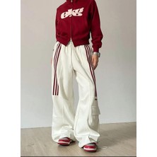 Edvess High Quality Retro American Style Bol Yan Cepli Eşofman Altı Pantolon Sweatpants