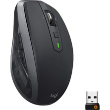 Store Mx Anywhere 2s Kablosuz, Çoklu Cihaz, Bluetooth, Birleştirici USB Alıcılı 2,4 Ghz Fare, 200 Ila 4000 Dpı Tüm Yüzey Lazer Izleme, 7 Düğme, Taşınabilir/pc/mac/ipad Os - Siyah