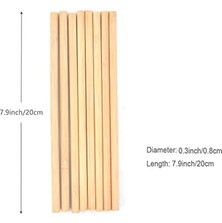 Faial 30 Adet Doğal Bambu Pipet 20 cm Çevreyle Dost Sağlıklı Bamboo Pipet