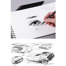 Artlantis Eskiz Defteri A4 Spralli 50 Yaprak 1 Adet 100 gr 210X297 mm Sketch Book Üstten Açılmalı Ezkiz Defteri