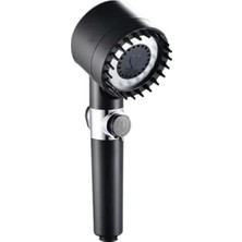 Store Masajlı Filtreli 3 Fonksiyonlu Siyah El Duşu, Handshower, Massage Handshower