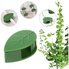 Store 10 Lu Yaprak Tasarımlı Kablo Bitki Sarmaşık Düzenleyici Yapışkanlı Klipsler
