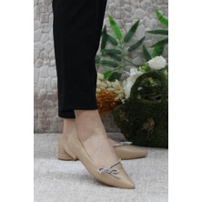 Mehmet Mete 61-17 Fashion Taşlı Kadın Babet