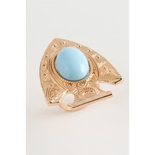 Feryal Balık Turkuaz Taşlı Yüzük