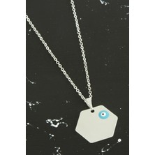 Feryal Altıgen Isim Yazılabilir Kolye