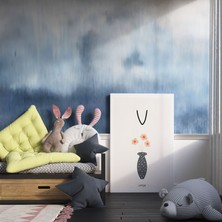 Pegziz V Harfi Alfabe Minimalist Kanvas Tablo - Bebek Odası Dekorasyon - Çocuk Odası Tablo
