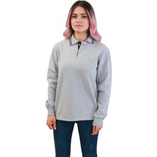 Passus Global Polo Yaka Sweatshirt Unisex Gri 1004PGSTDGRY