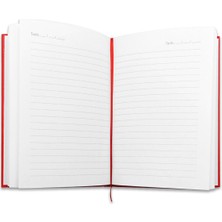 Flyonlook Kaliteli Çizgili Defter Notluk  Tarihli 13X19 cm Kırtasiye Ofis Not Defteri 96 Yaprak 192 Sayfa Okul