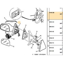 İTHAL Sol Elektrikli Ayna 106 (FST642EM-8148QR)