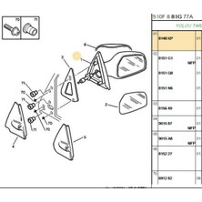 Spj Sağ Manuel Ayna 106 (E0930-8148KP)