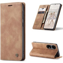 Mays Home1 Huawei P50 Manyetik Kapatma Darbeye Vintage Pu Deri Için Flip Case (Yurt Dışından)