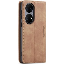 Mays Home1 Huawei P50 Manyetik Kapatma Darbeye Vintage Pu Deri Için Flip Case (Yurt Dışından)