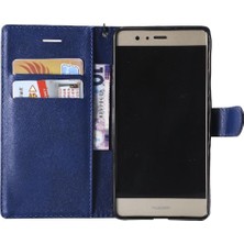 Mays Home1 Huawei P9 Lite Için Flip Case Yüksek Kaliteli Deri Iş Cüzdan Telefon (Yurt Dışından)