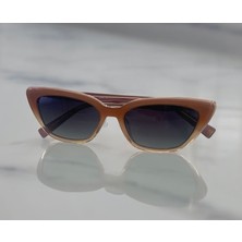 Hermossa HM 1609 C4 Cat Eye Pembe - Kahverengi Kadın Güneş Gözlüğü