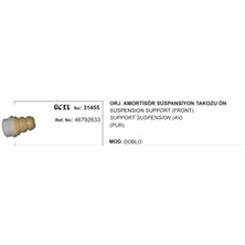 Üçel Süspansiyon Takozu Ön 31455 Orjinal Doblo 46792633 46792633 Gold