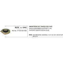 Üçel Amortisör Takozu 10462 R19 Megane-I Scenıc-I 7702303052 7702303052 Gold