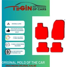 Tegin Renault Captur 2014+ Prime Siyah Halı Mavi Kenar Halı Paspas